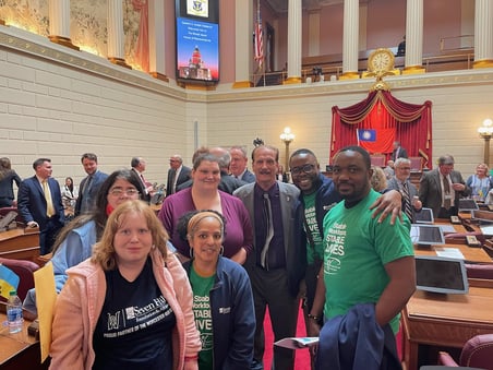 SHRI staff and participants with Rep. Phillips
