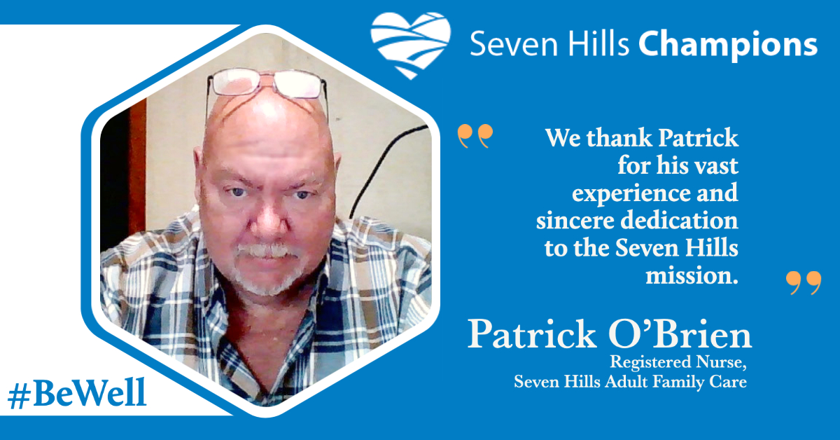 Meet Patrick O’Brien, today's staff Champion