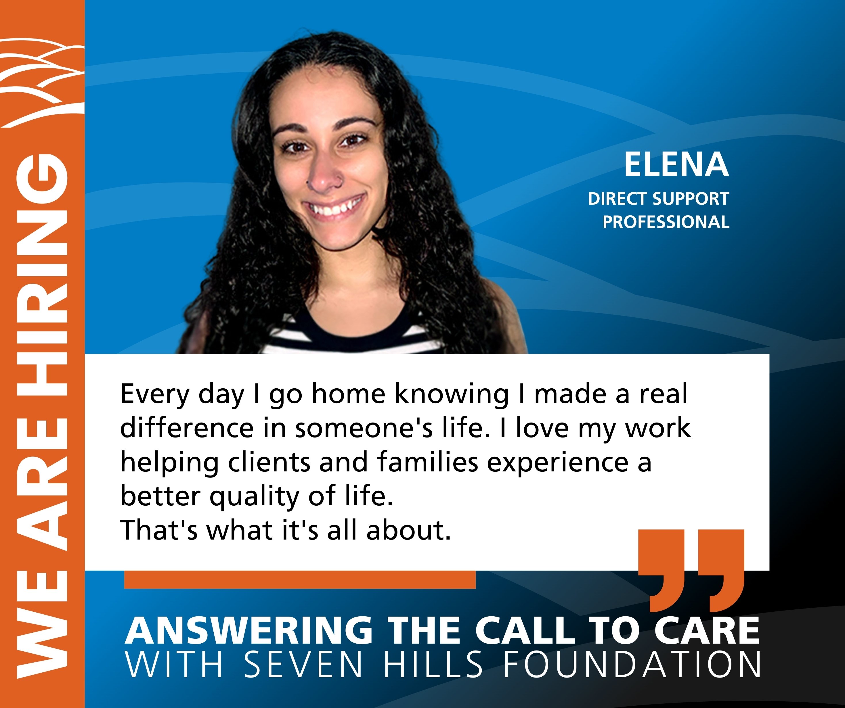 Elena, Direct Support Professional at Seven Hills