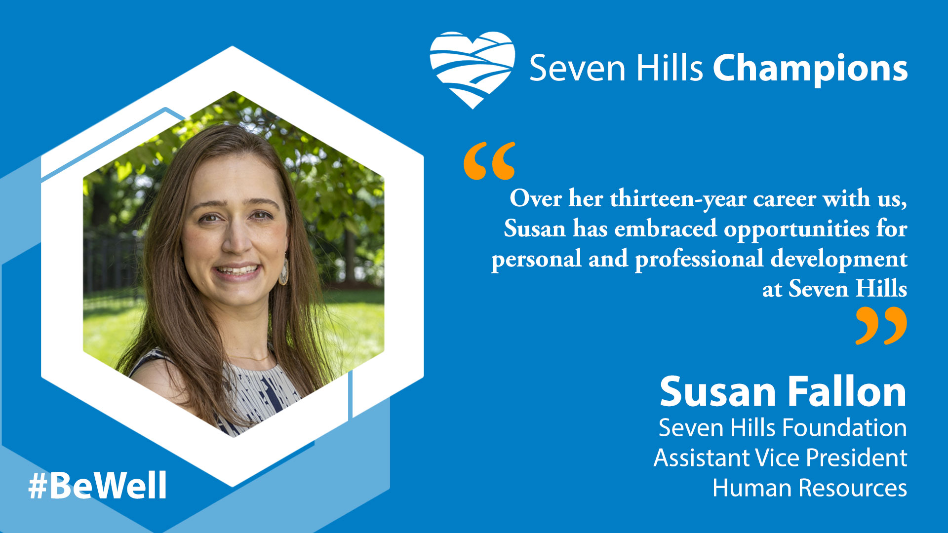 Introducing this week's Staff Champion, Susan Fallon.