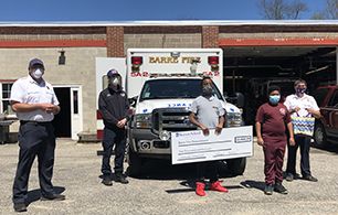 Stetson Students presents Community Giving Fund Grant to Barre Fire Department