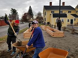 ASPiRE! Workforce Readiness & Employment Participants build Community Garden at Coe’s Park