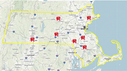 TuftsDentalLocationsMap